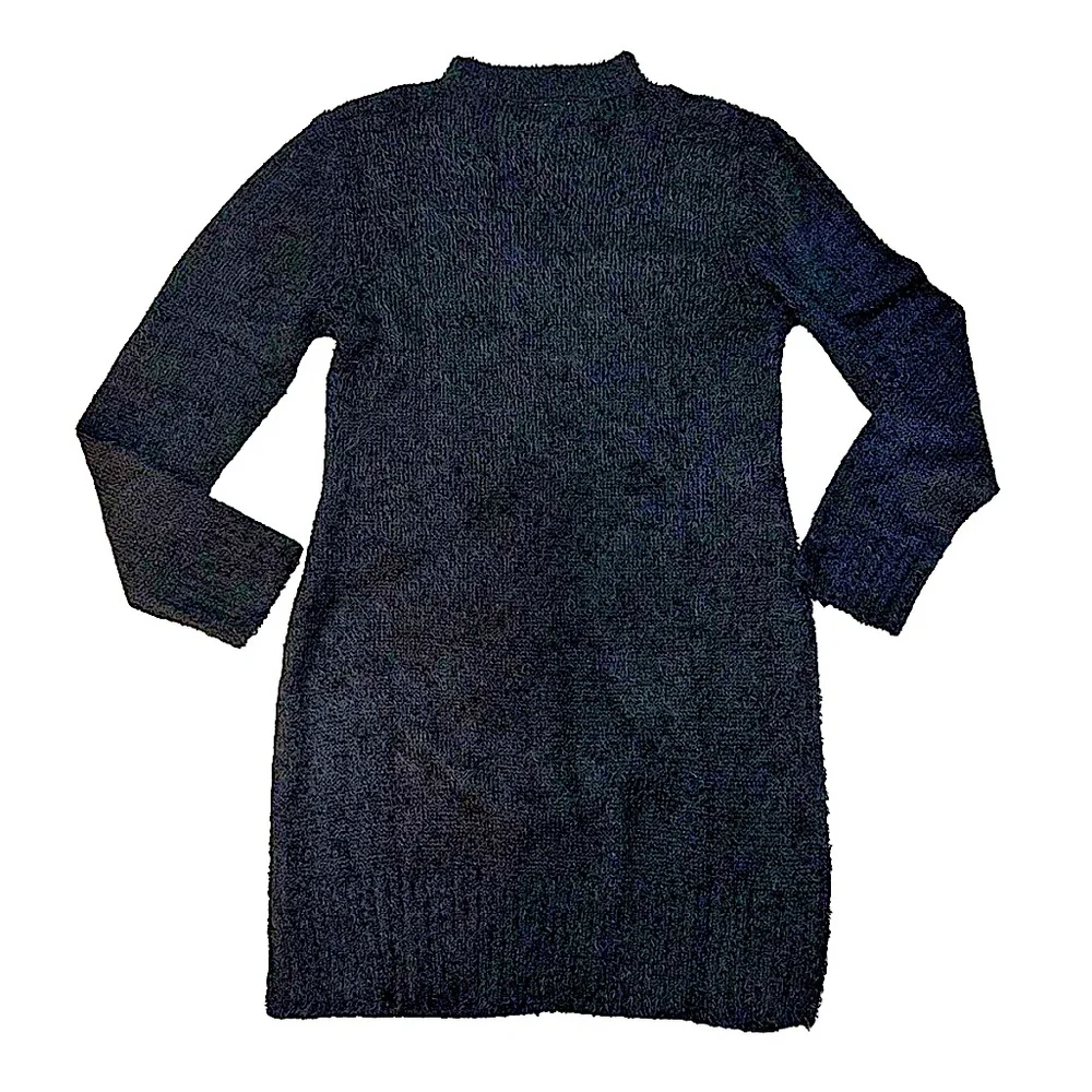 Planet Gold Open ((choker style)) Neckline Sweater Dress Mohair Style XXL Black - Picture 3 of 9